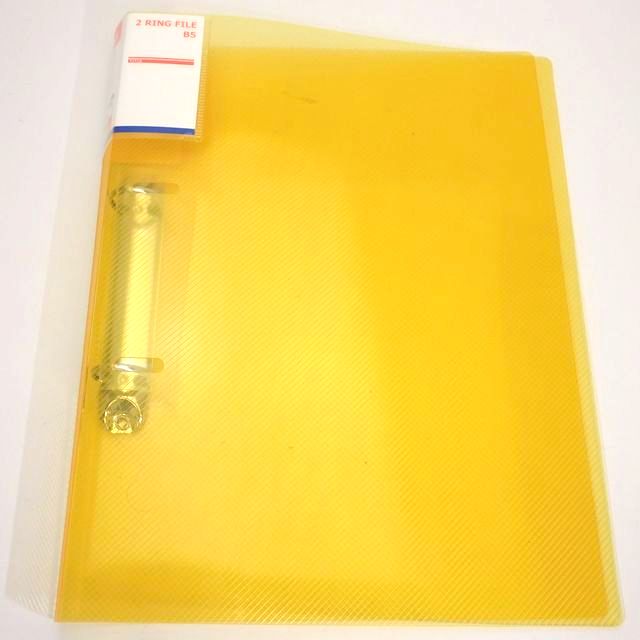 文具 ファイル ファイル ｂ５ ２リングファイル イエロー 100均商品で経費削減 ぱちぱち通販