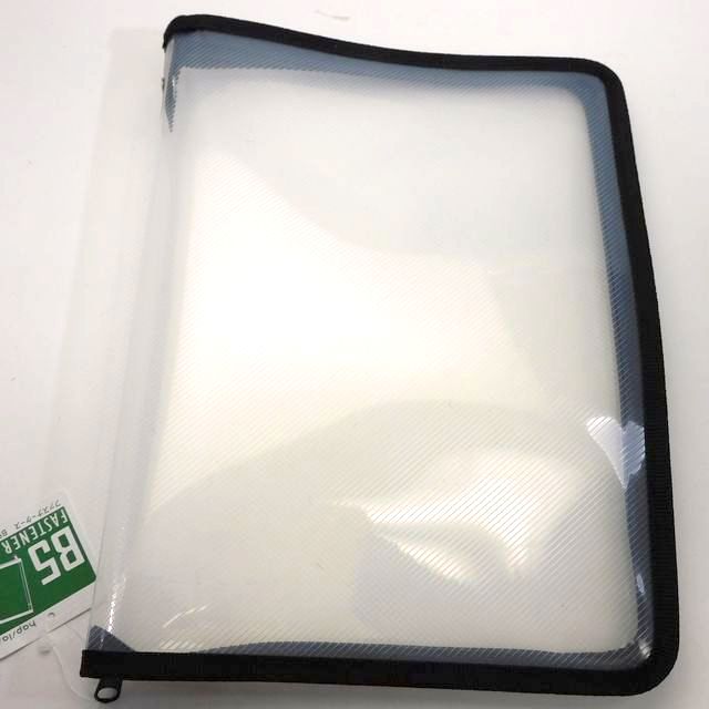 バッグ ポーチ キーホルダー ポーチ ファスナーケース ｂ５ ベーシック ブラック 100均商品で経費削減 ぱちぱち通販