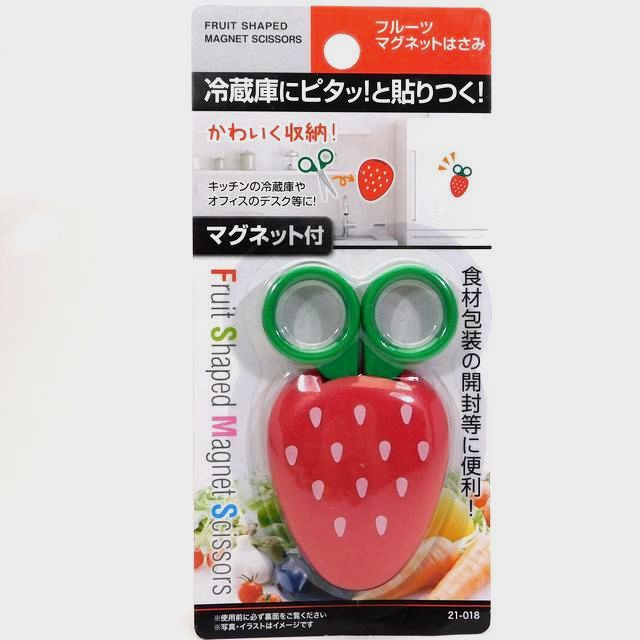 学校法人様向け :: はさみ :: フルーツマグネットはさみ（イチゴ） - 100均商品で経費削減|ぱちぱち通販