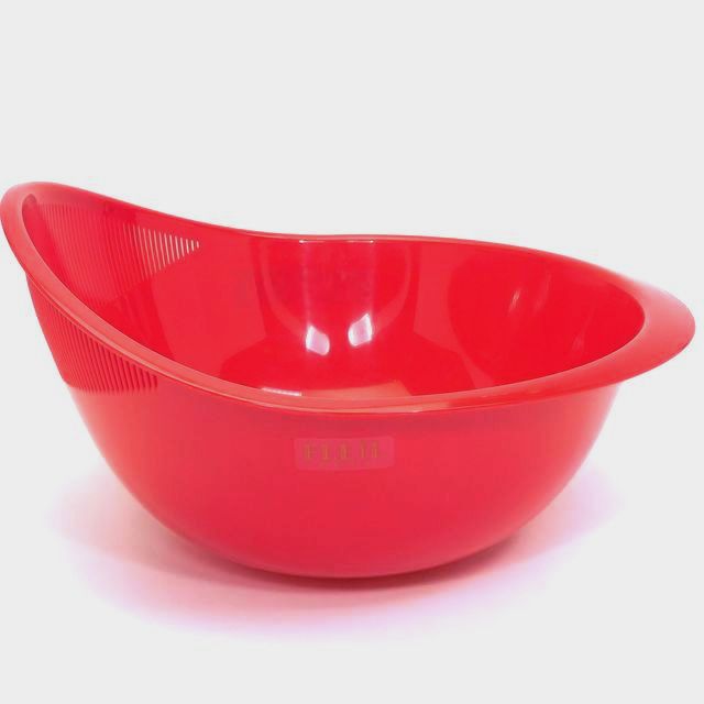 キッチン用品 桶 ざる ボウル 水切りボウル レッド 100均商品で経費削減 ぱちぱち通販