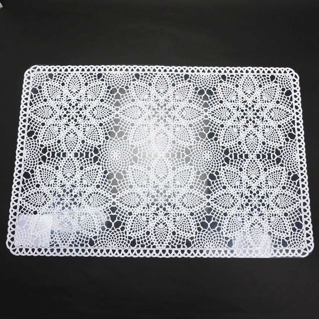 キッチン用品 卓上用品 ランチマット レース柄 ホワイト 100均商品で経費削減 ぱちぱち通販