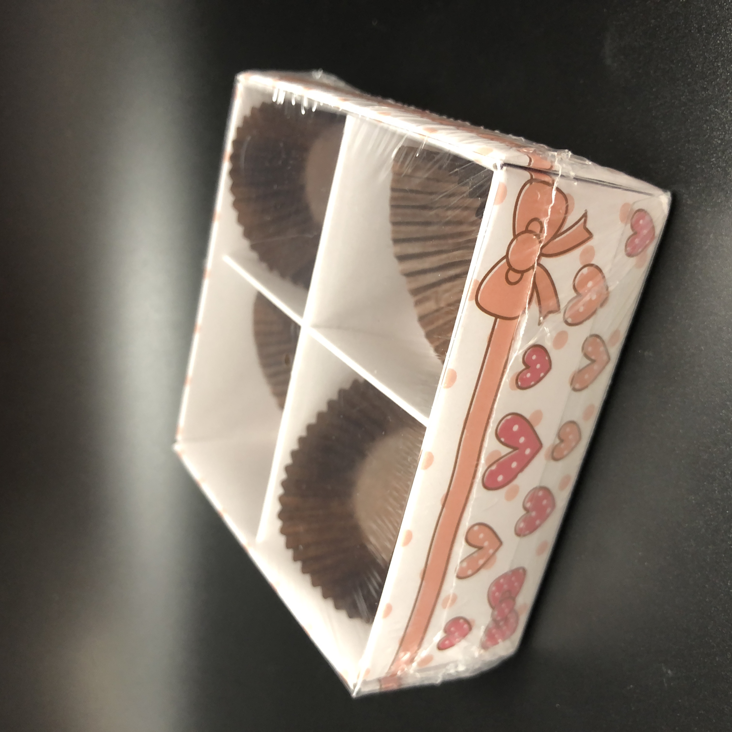 ラッピング用品 カップ Box トリュフチョコｂｏｘキュート４ｐ ピンク 100均商品で経費削減 ぱちぱち通販