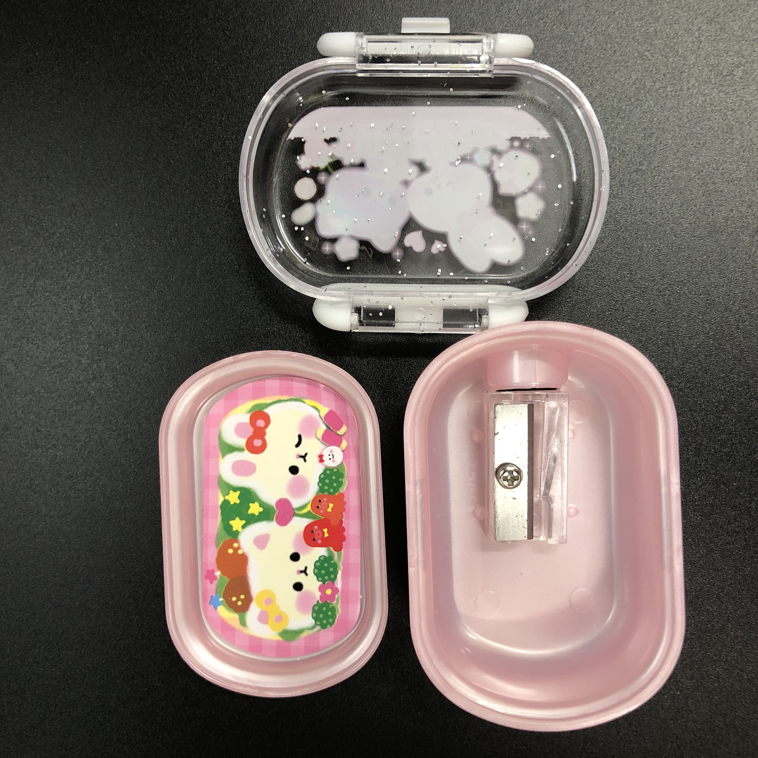 文具 えんぴつ 鉛筆削り 消しゴム キャップ かわいすぎえんぴつけずり ピンク 100均商品で経費削減 ぱちぱち通販