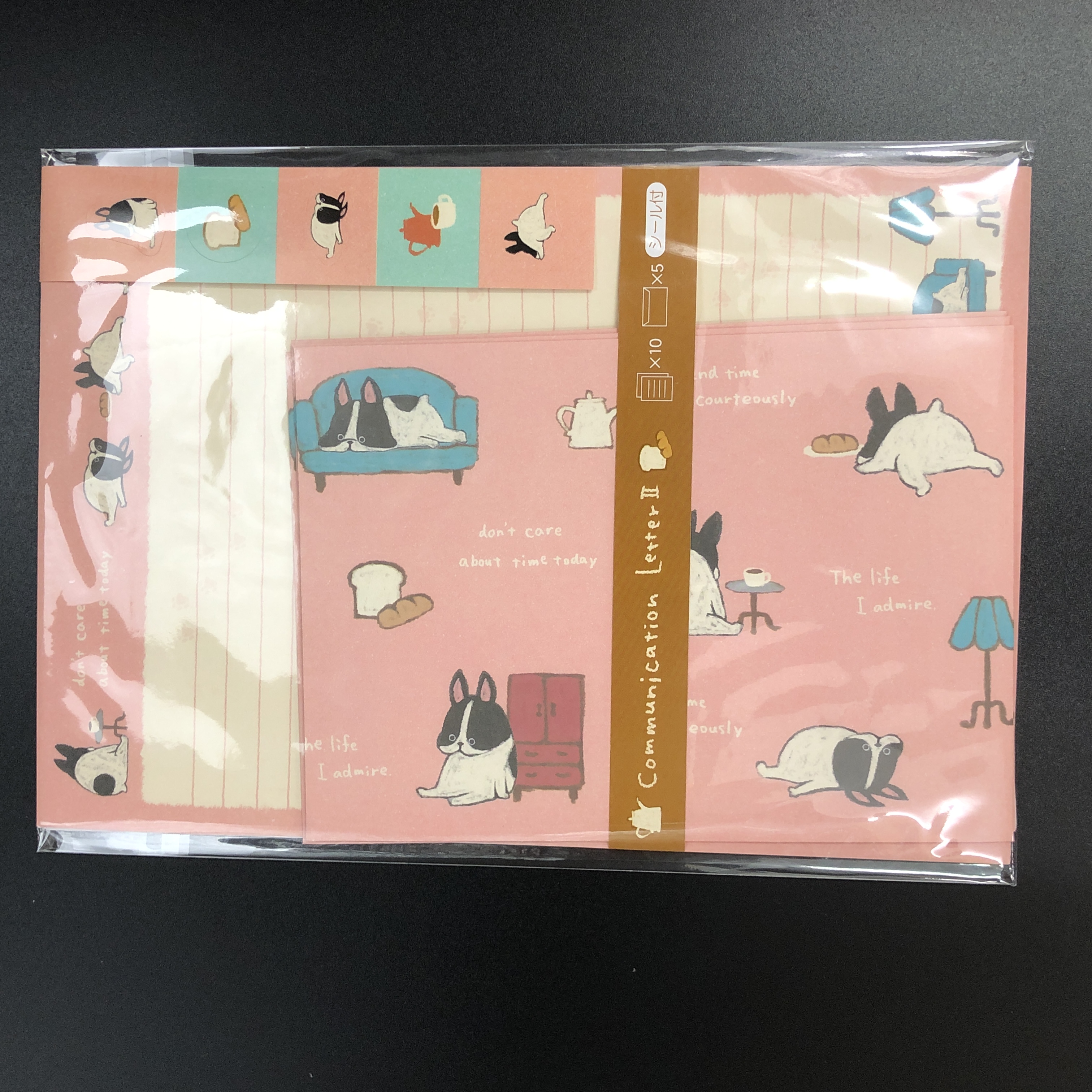 文具 レターセット ハガキ レターセット キャラクター ピンク 100均商品で経費削減 ぱちぱち通販