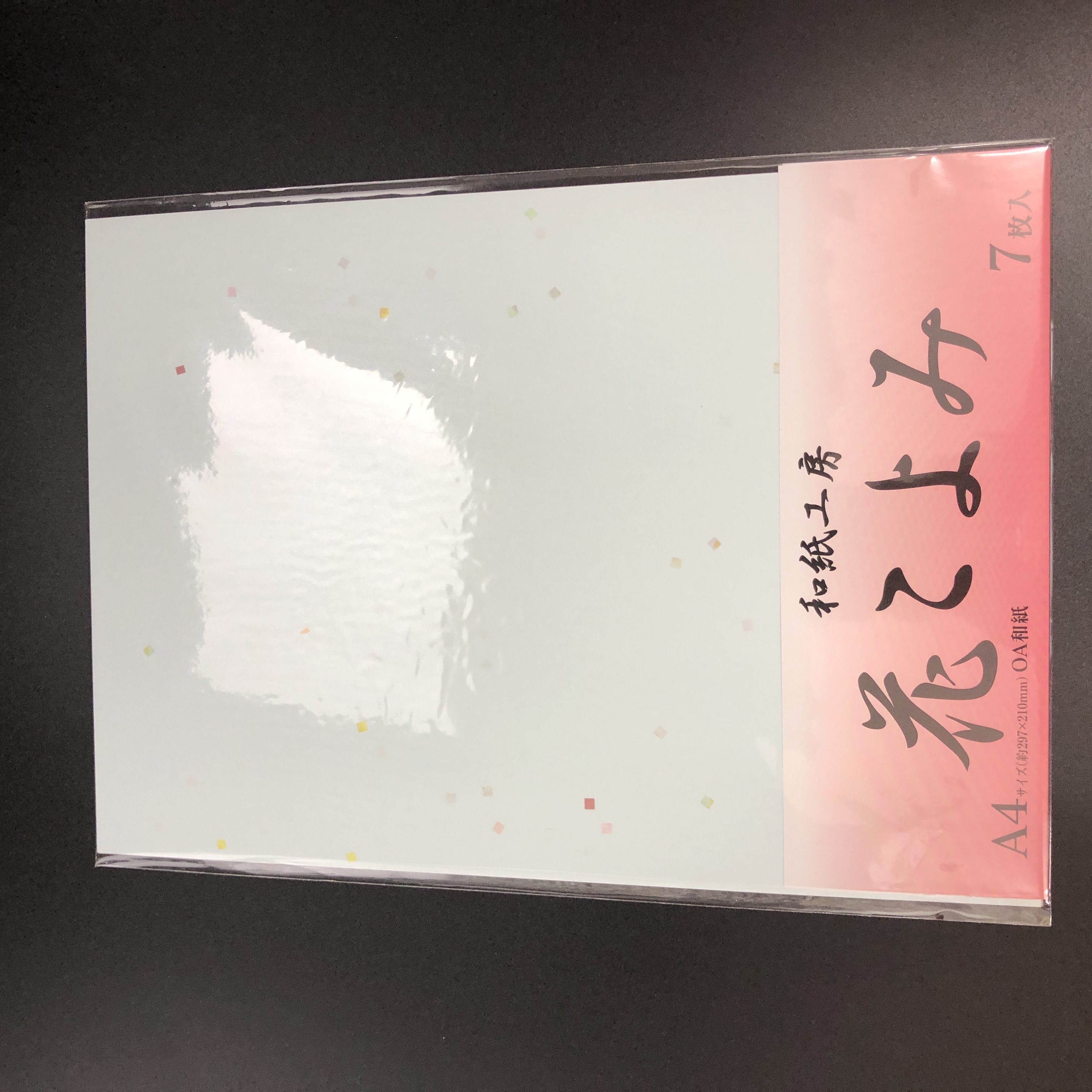 文具 コピー用紙 色紙 紙 ａ４ ｏａ用紙花こよみ７枚 A柄 100均商品で経費削減 ぱちぱち通販