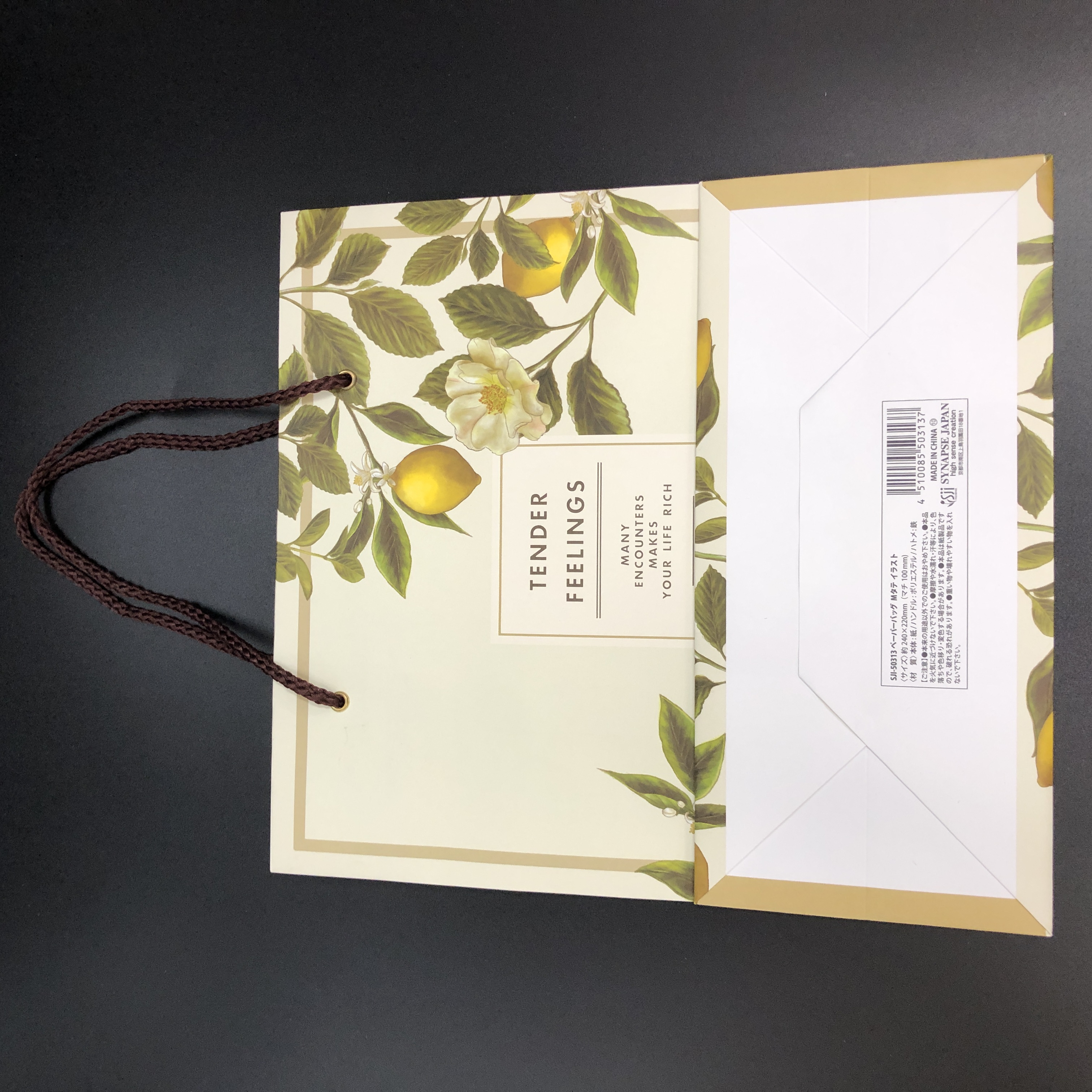 バッグ ポーチ キーホルダー バッグ ペーパーバッグ イラスト ｍ 縦 B柄 100均商品で経費削減 ぱちぱち通販