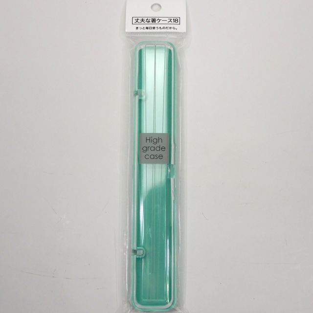 ウキウキ春のお弁当シリーズ はし スプーン 丈夫な箸ケース １８ ブルー 100均商品で経費削減 ぱちぱち通販