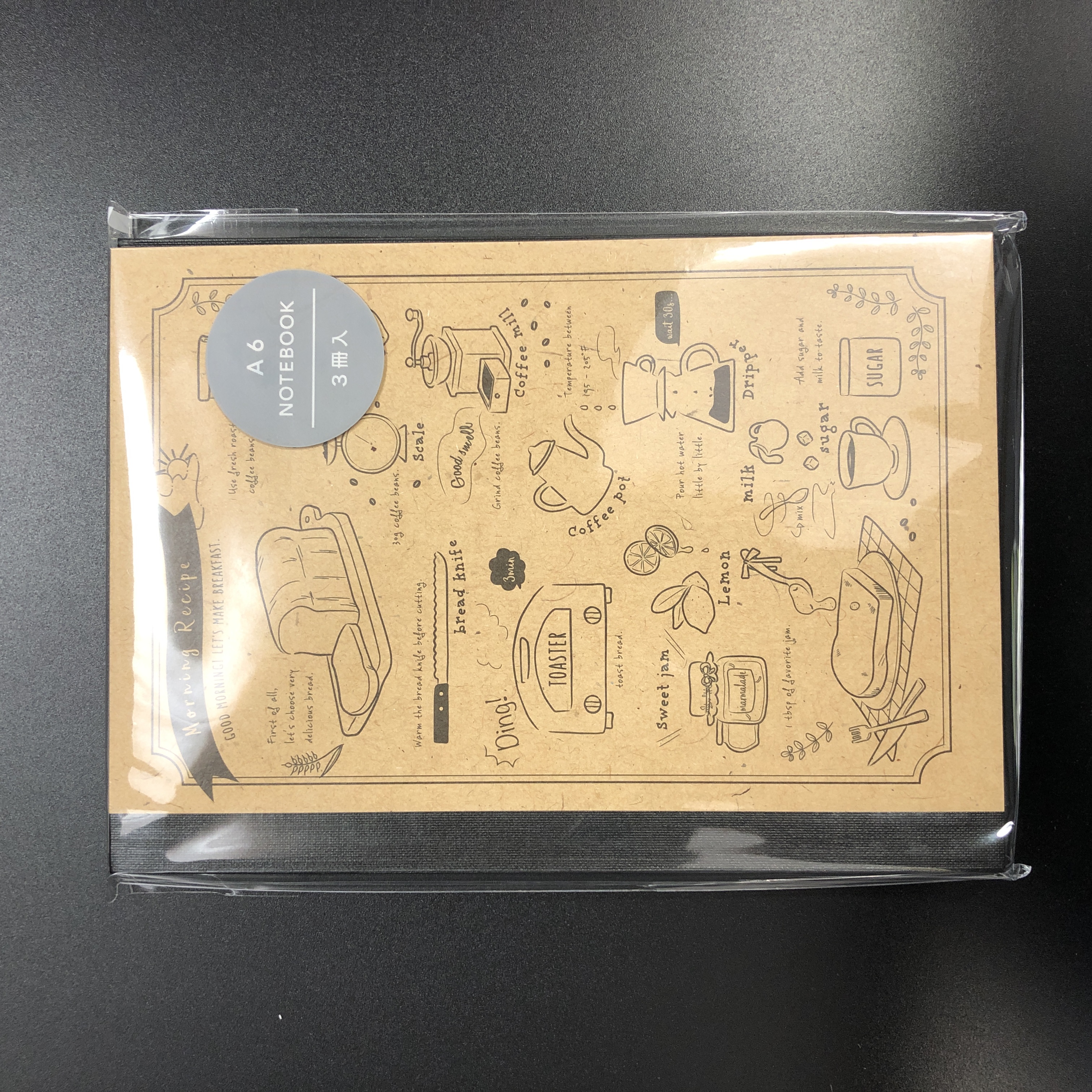 文具 ノート メモ ａ６クラフトデザインノート ３ｐ ｃ柄 100均商品で経費削減 ぱちぱち通販