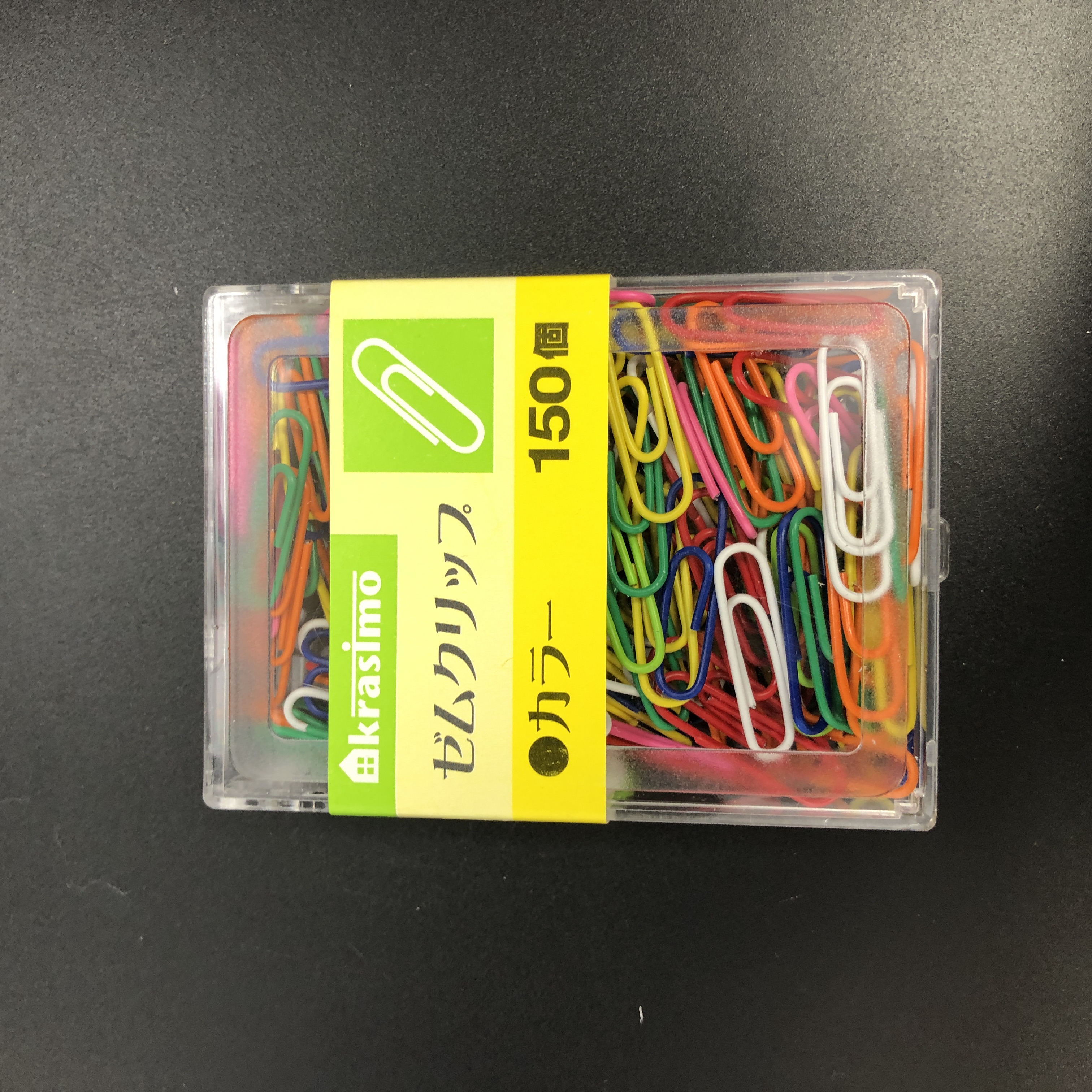 文具 :: 事務用品 :: クリップ :: カラーゼムクリップ １５０Ｐ - 100均商品で経費削減|ぱちぱち通販