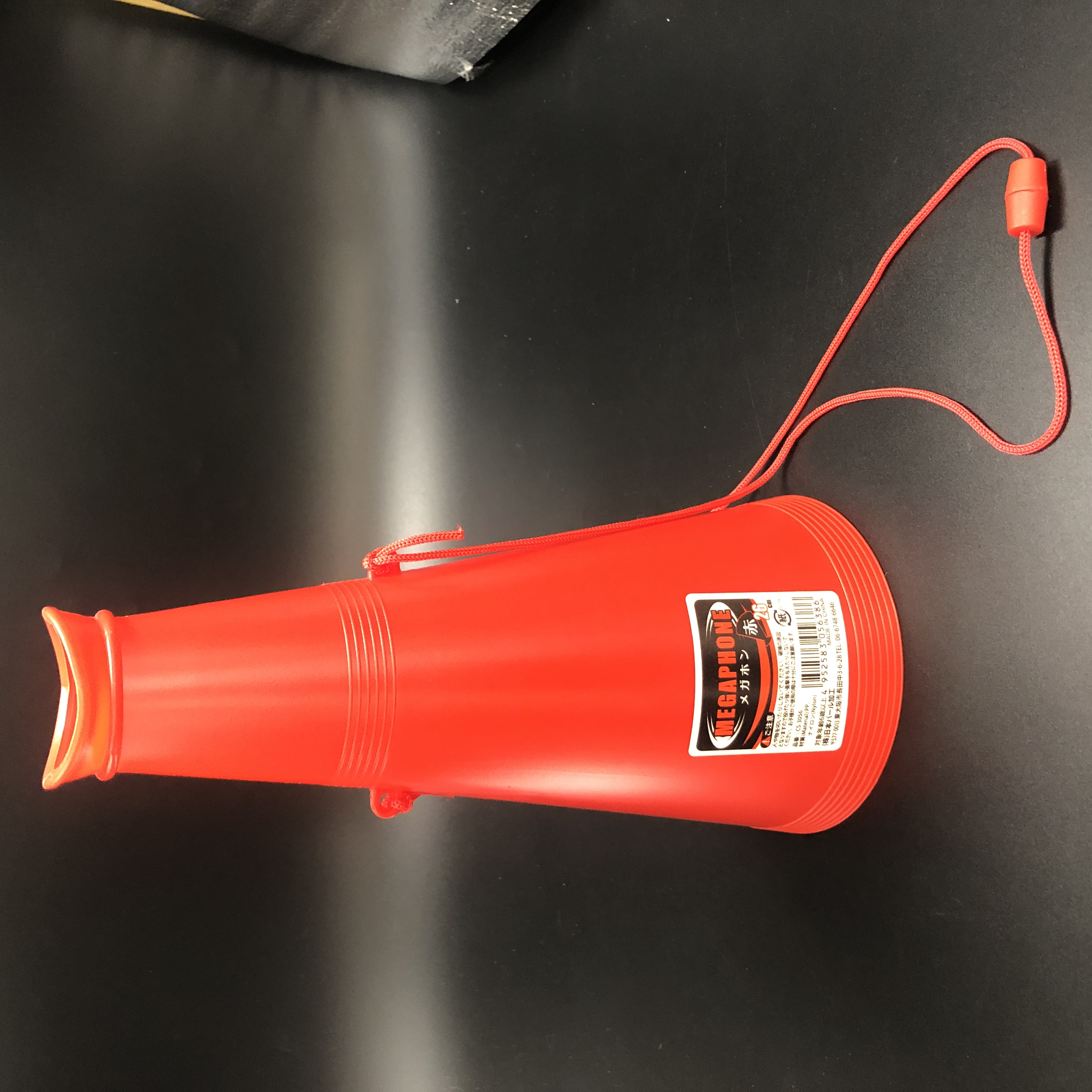 メガホン 赤色 全長26cm