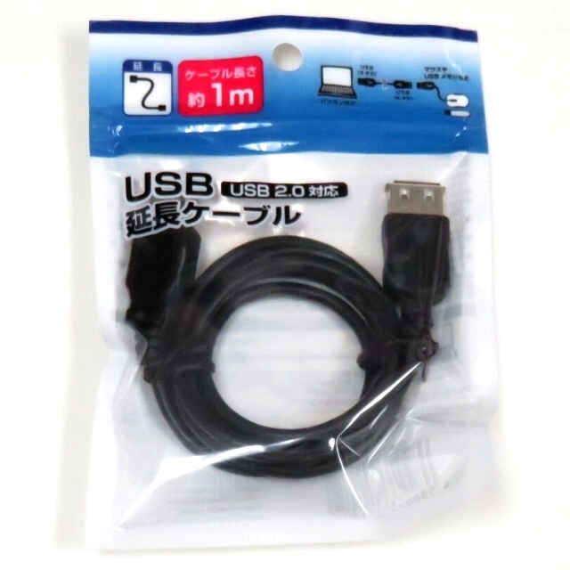 スマートフォン Pc スマートフォン Pc用品 ｕｓｂ延長ケーブル１ｍ 100均商品で経費削減 ぱちぱち通販
