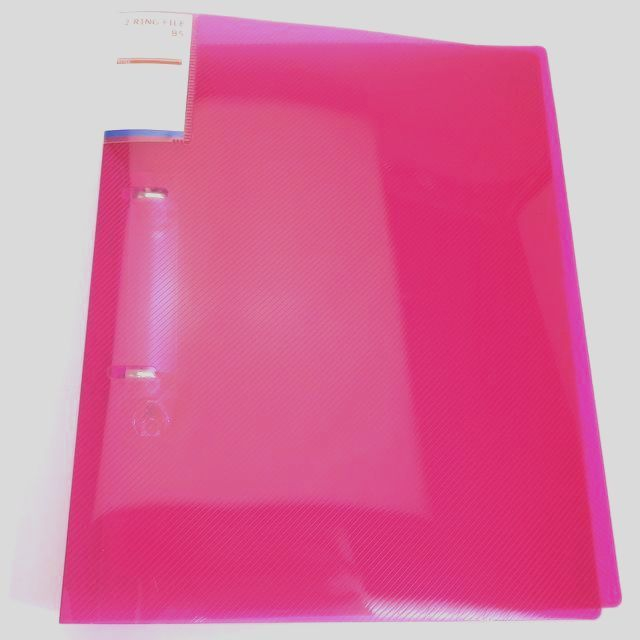文具 ファイル ファイル ｂ５ ２リングファイル ピンク 100均商品で経費削減 ぱちぱち通販
