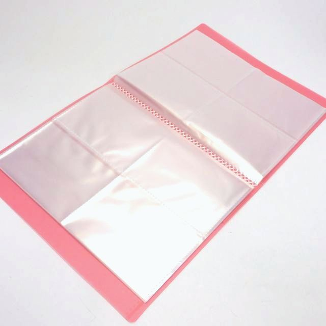 文具 ホルダー アルバム ファイルケース トレーディングカードホルダー １２０ｐ ピンク 100均商品で経費削減 ぱちぱち通販