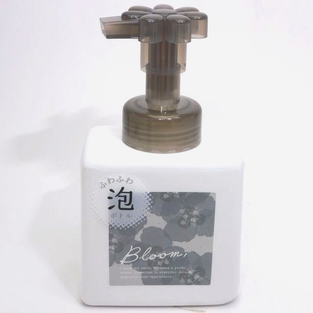 衛生 手洗い用品 泡ポンプボトルフラワー ３８０ｍｌ ホワイト 100均商品で経費削減 ぱちぱち通販