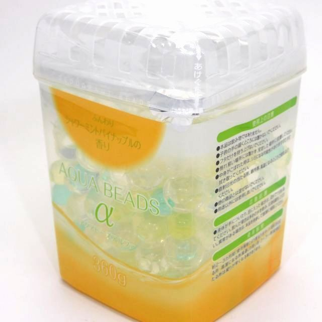 消臭 芳香剤 玄関用 アクアビーズa パイナップル 360g 100均商品で経費削減 ぱちぱち通販