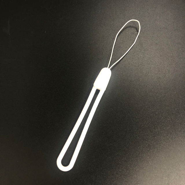 バッグ ポーチ キーホルダー キーホルダー シリコンストラップ ホワイト 100均商品で経費削減 ぱちぱち通販