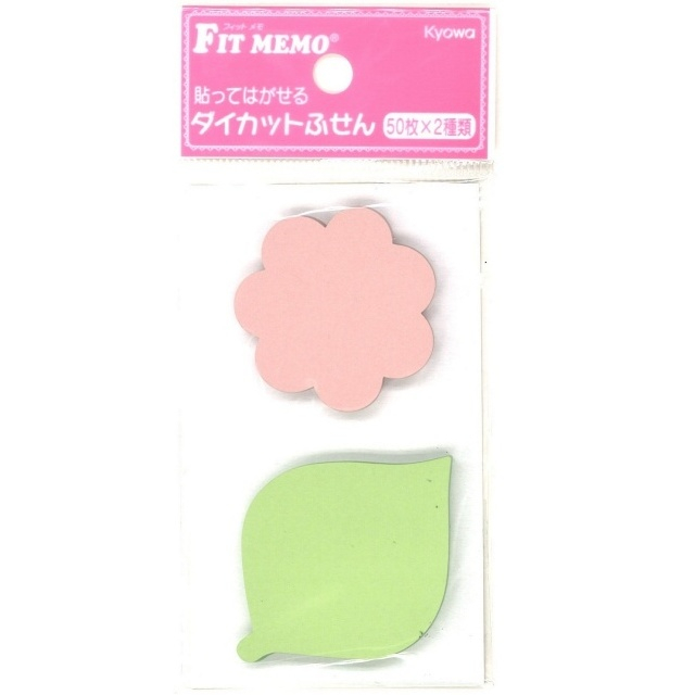 文具 ふせん ダイカットふせん フラワー リーフ 100均商品で経費削減 ぱちぱち通販