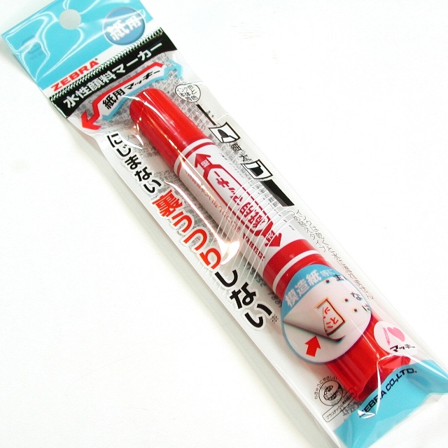 文具 マジック ゼブラ紙用マッキー 赤 100均商品で経費削減 ぱちぱち通販